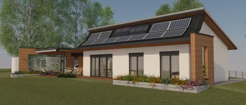 Un projet de maison passive - &copy; J-M Pupille - Architecte